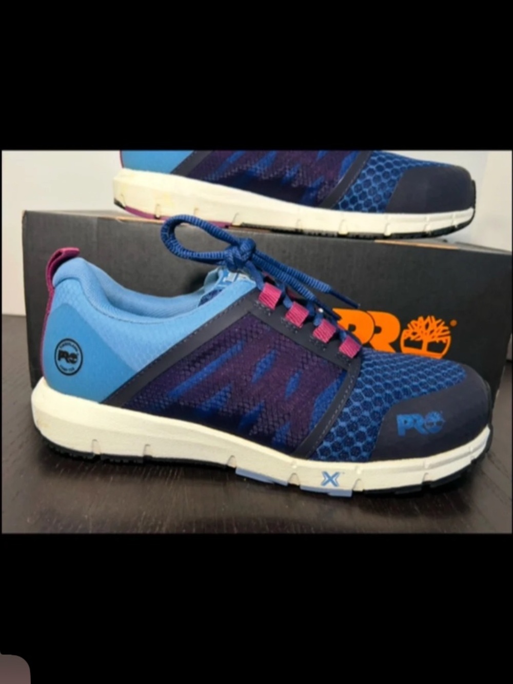 Timberland PRO Day One Safety Radius Comp Safety Toe Work Shoes Blue Size 8.5
